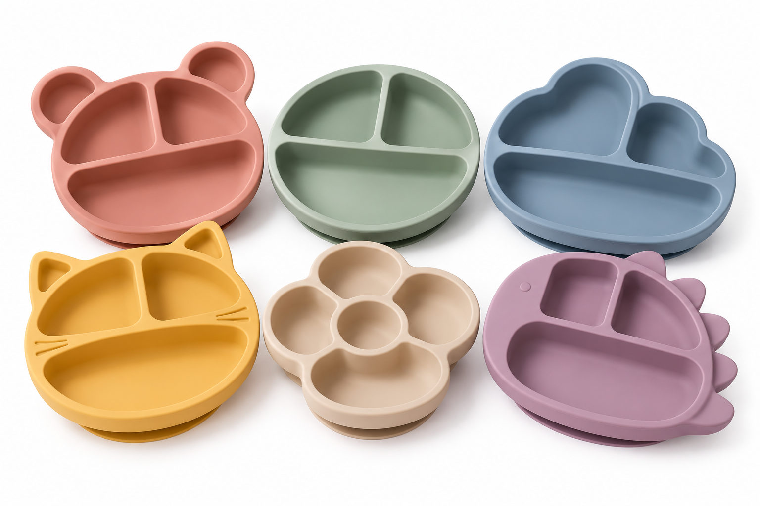 Divided suction plate